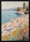 Framed Melloi Art Print - Sunny Beach Day 24x36 Vibrant Home or Office Decor